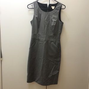 J Crew gray sheath dress size 2 - like new